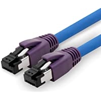 1aTTack.de 25m Cat.8 Cable de Red CAT8 Cable Cat 8 2000 MHz 40 Gbit s 40GBase-T High End PoE + Cable de conexión Cable…